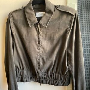 MaxMara Collared Zip Up Bomber Jacket
